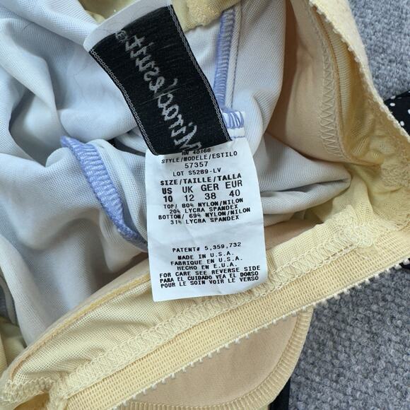 Miraclesuit 3-piece Polka Dot Tankini Swimsuit Set Size 10 Skirted Bottom Bra - Picture 12 of 15